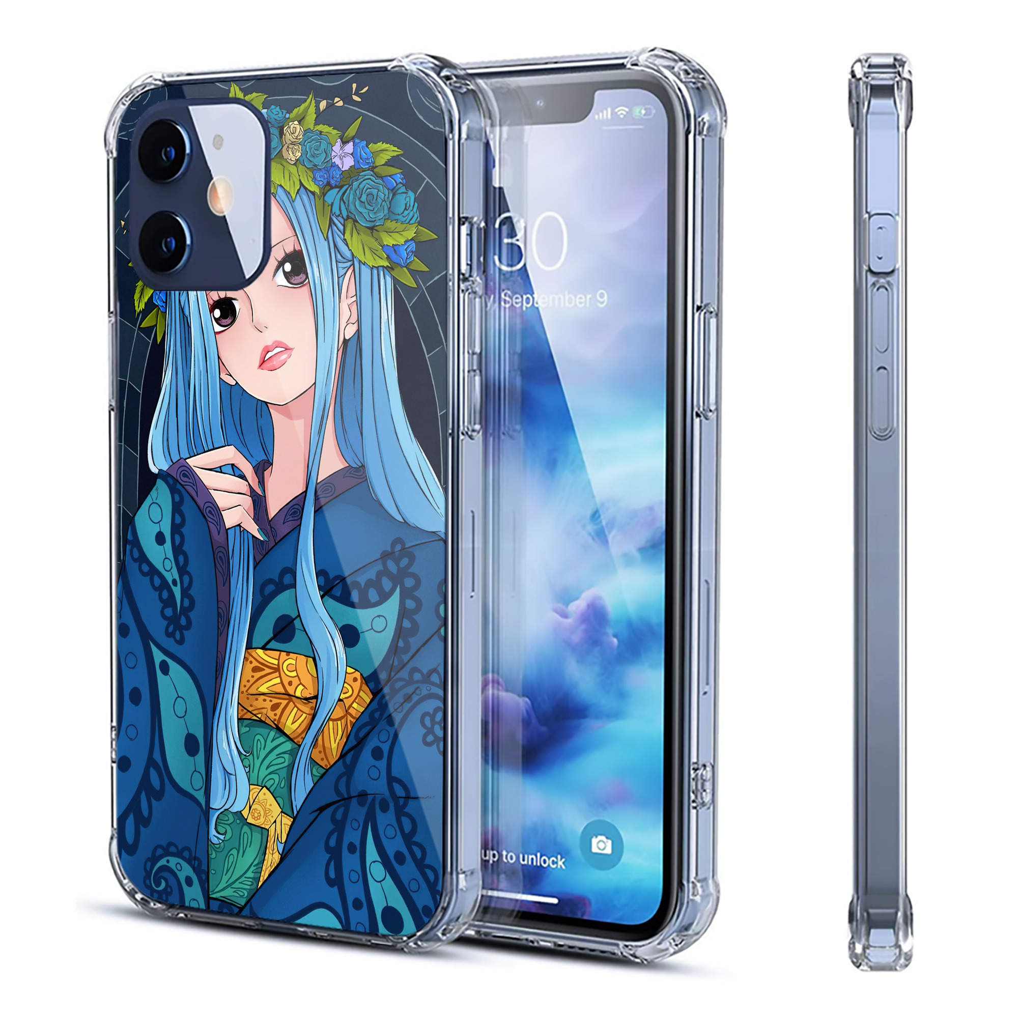 （画像用） ワンピース ONE PIECE 【iPhone 12シリーズ対応】透明スマホケース（クリアソフトケース）